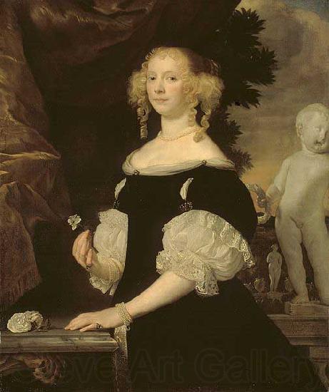 Abraham van den Tempel Portrait of a Woman Spain oil painting art